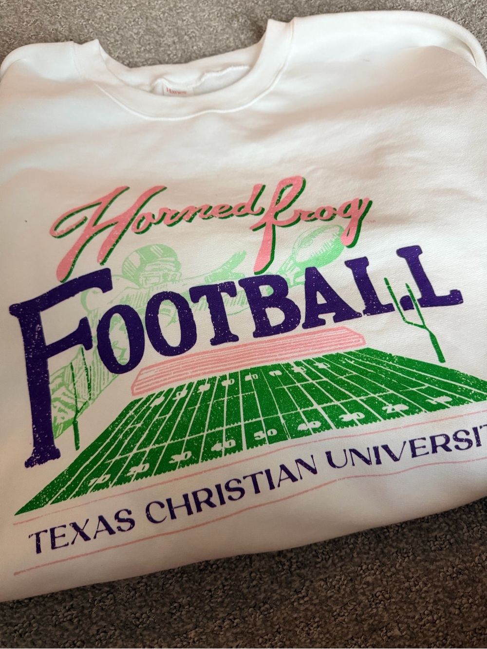 TCU FOOTBALL SWEATSHIRT WOMEN